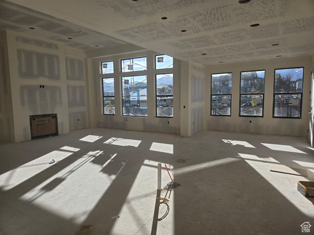 View of unfurnished living room