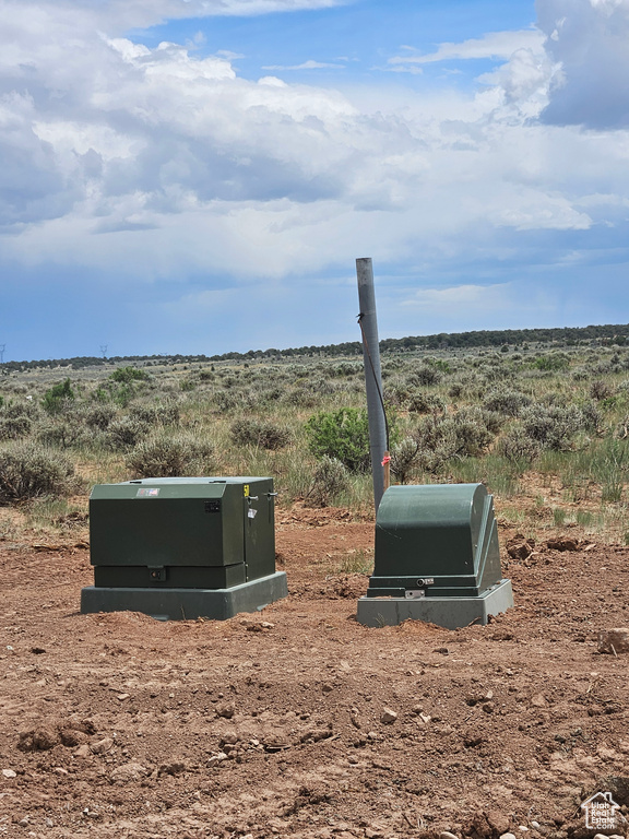 Exterior view of a pad mount transformer