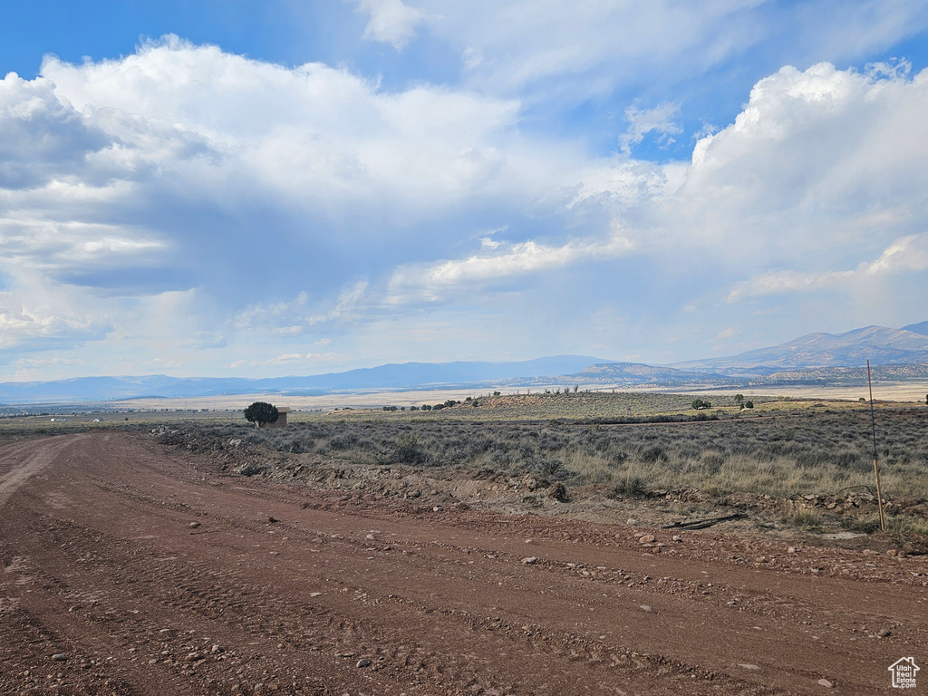 Mountain view with a rural view