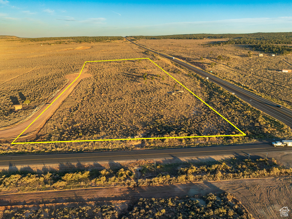 Bird's eye view featuring a rural view