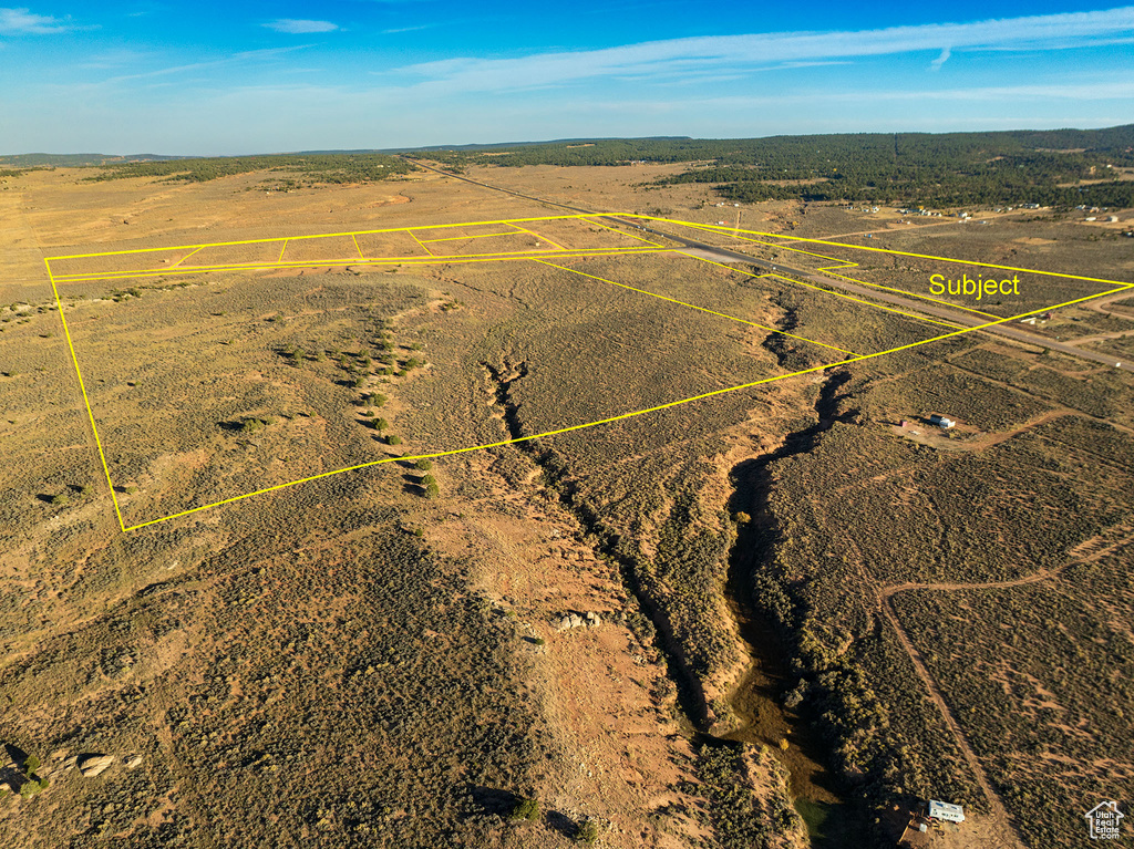 Bird's eye view with a rural view