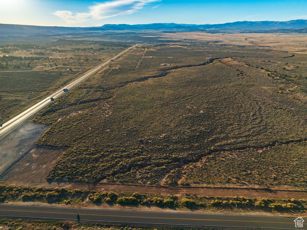 Bird's eye view featuring a mountain view