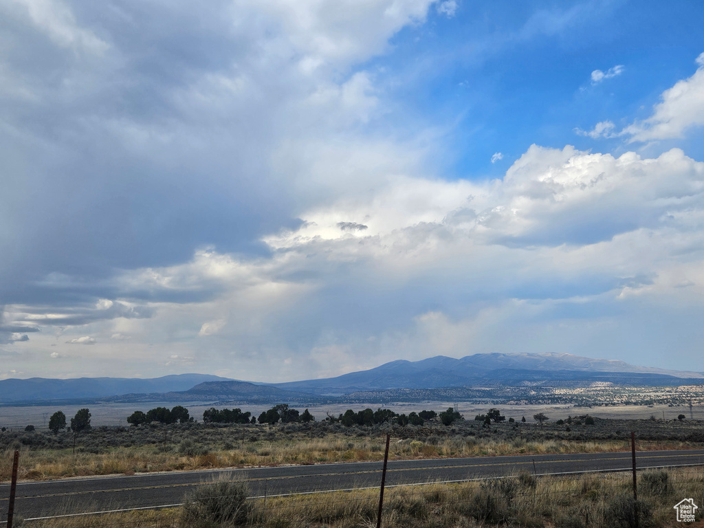 Mountain view featuring a rural view