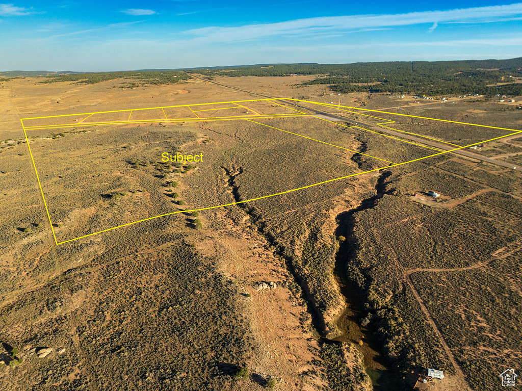 Bird's eye view with a rural view