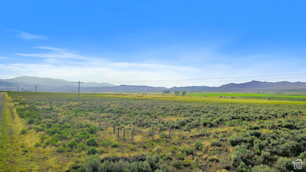 View of mountain feature featuring a rural view