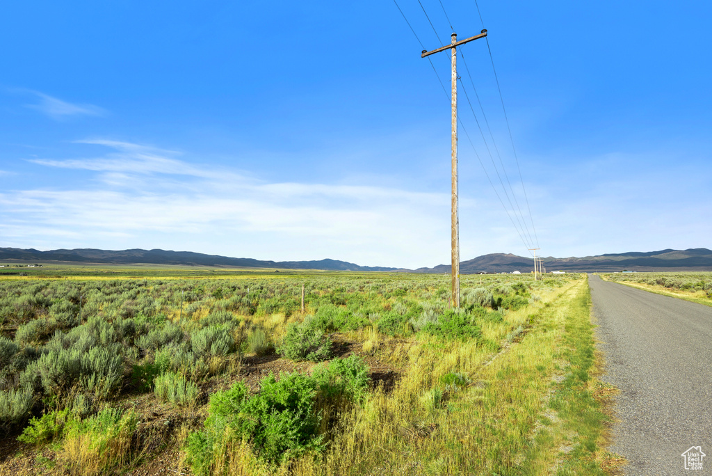 View of mountain feature with a rural view