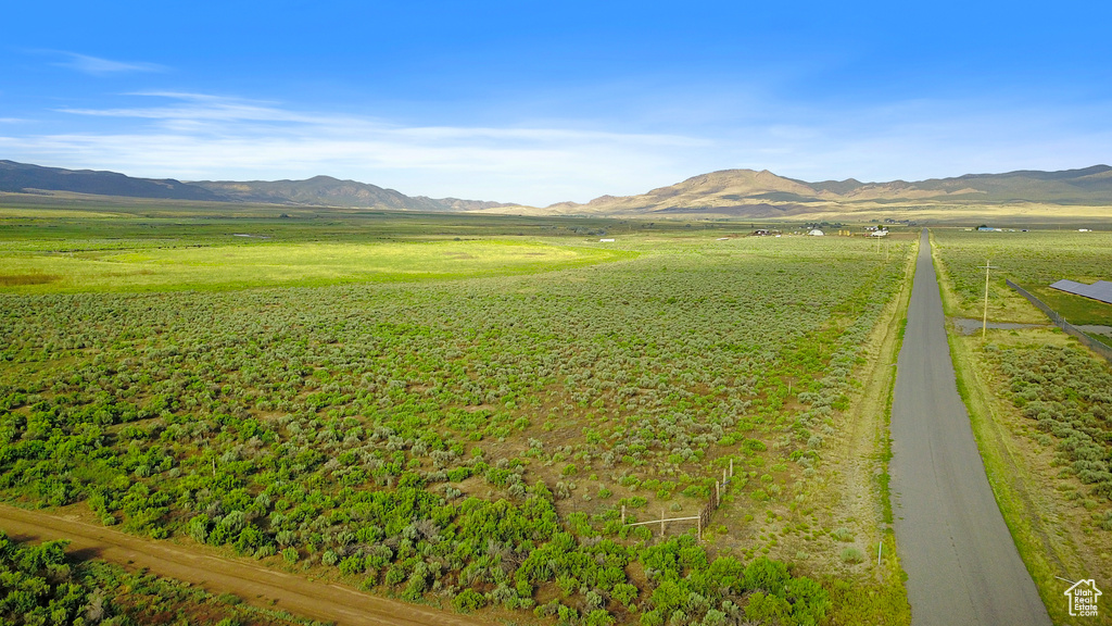 Mountain view featuring a rural view