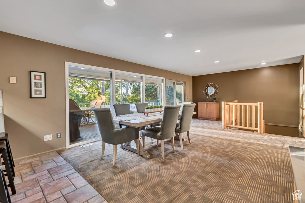 View of dining room