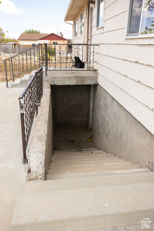 View of stairway