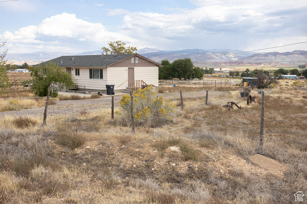 Exterior space featuring a rural view