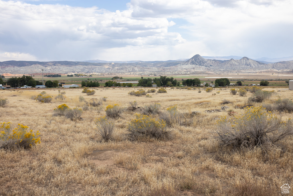 Mountain view featuring a rural view