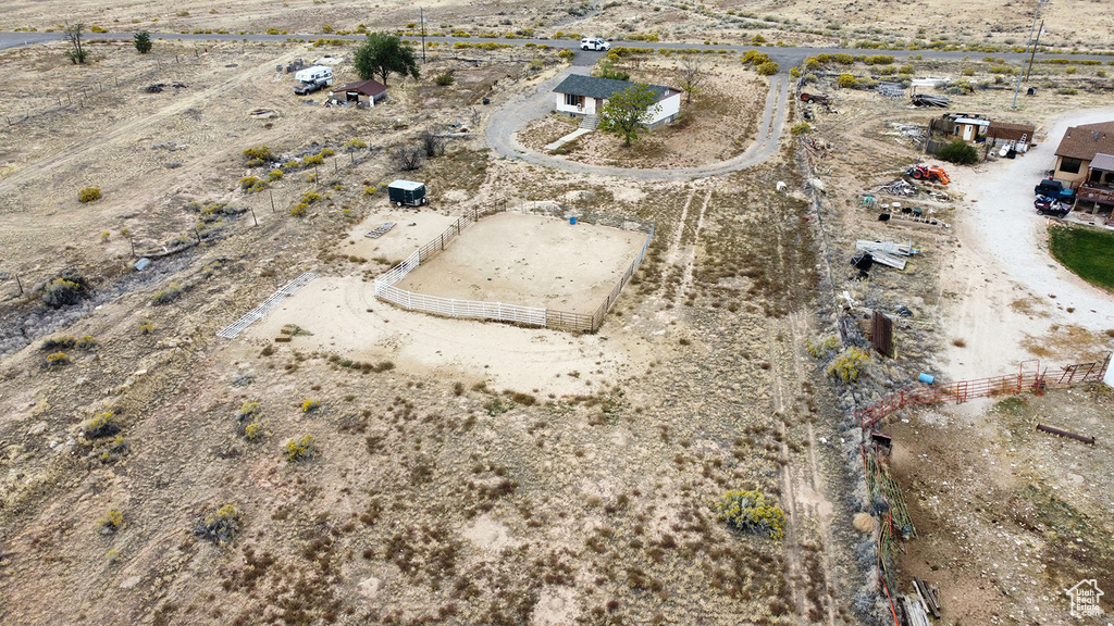 Bird's eye view featuring a rural view