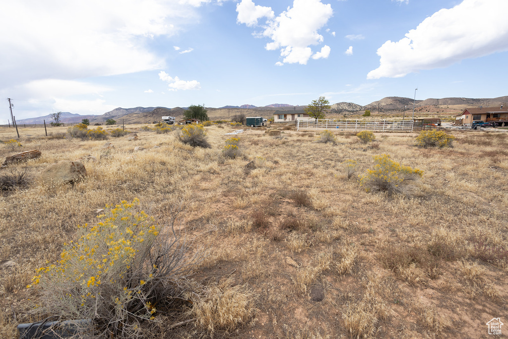 View of mountain feature featuring a rural view