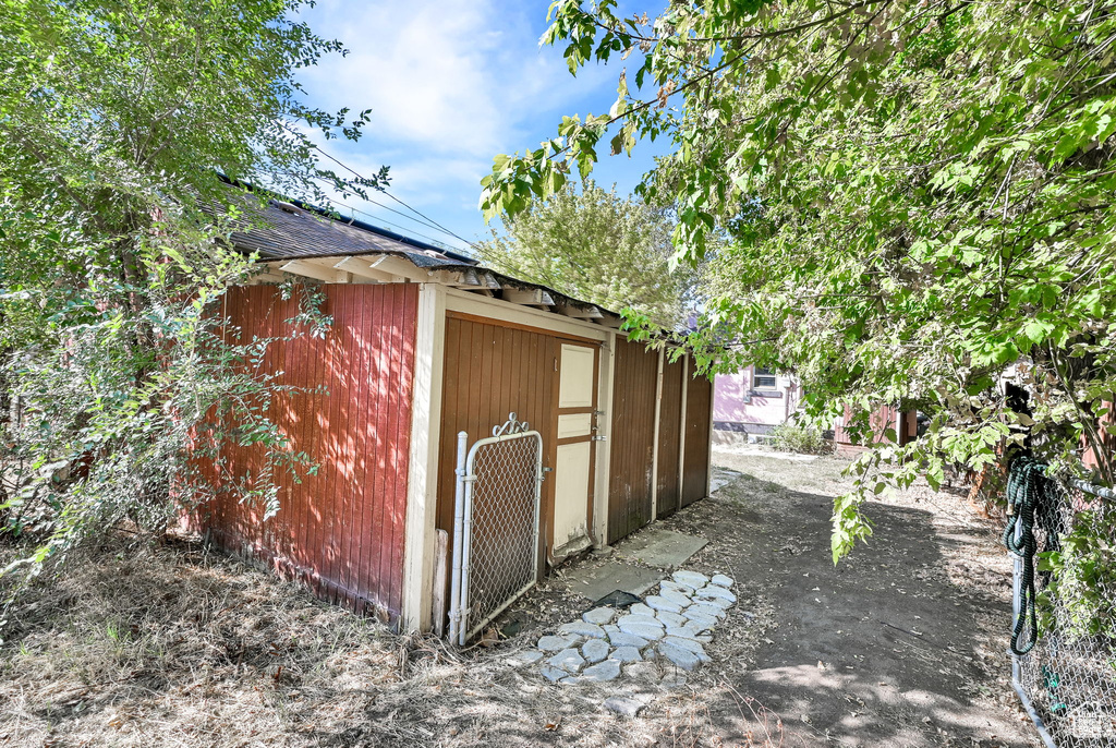 View of outbuilding