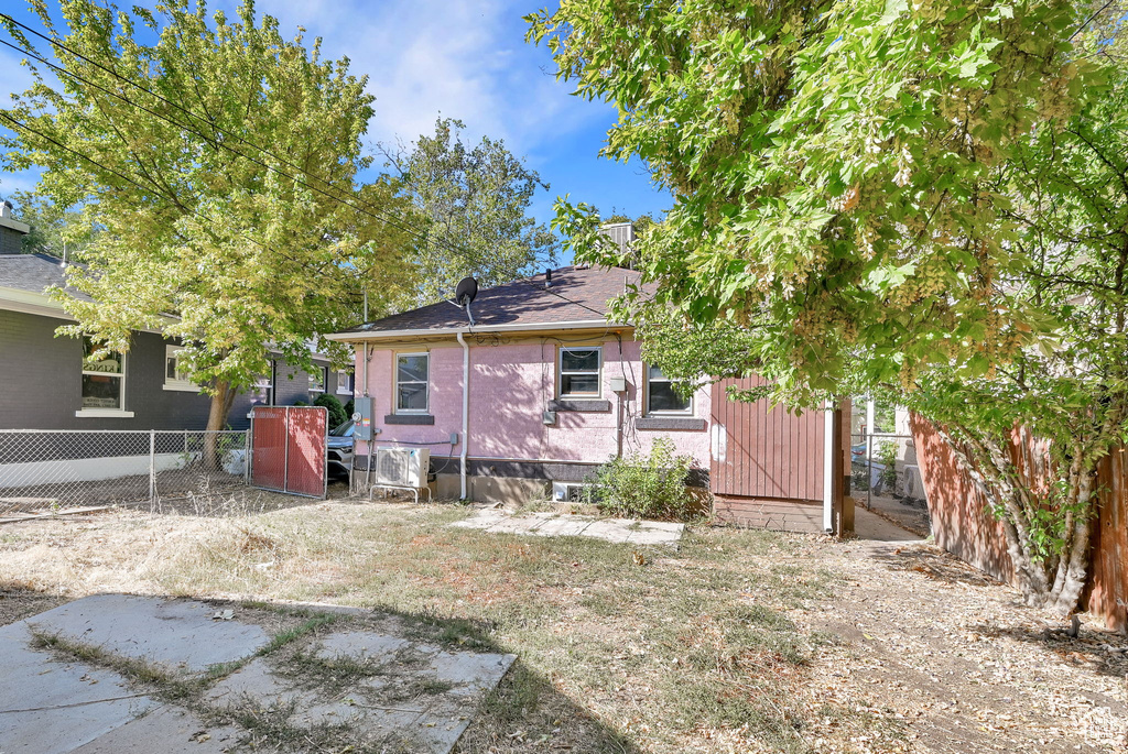 View of back of property