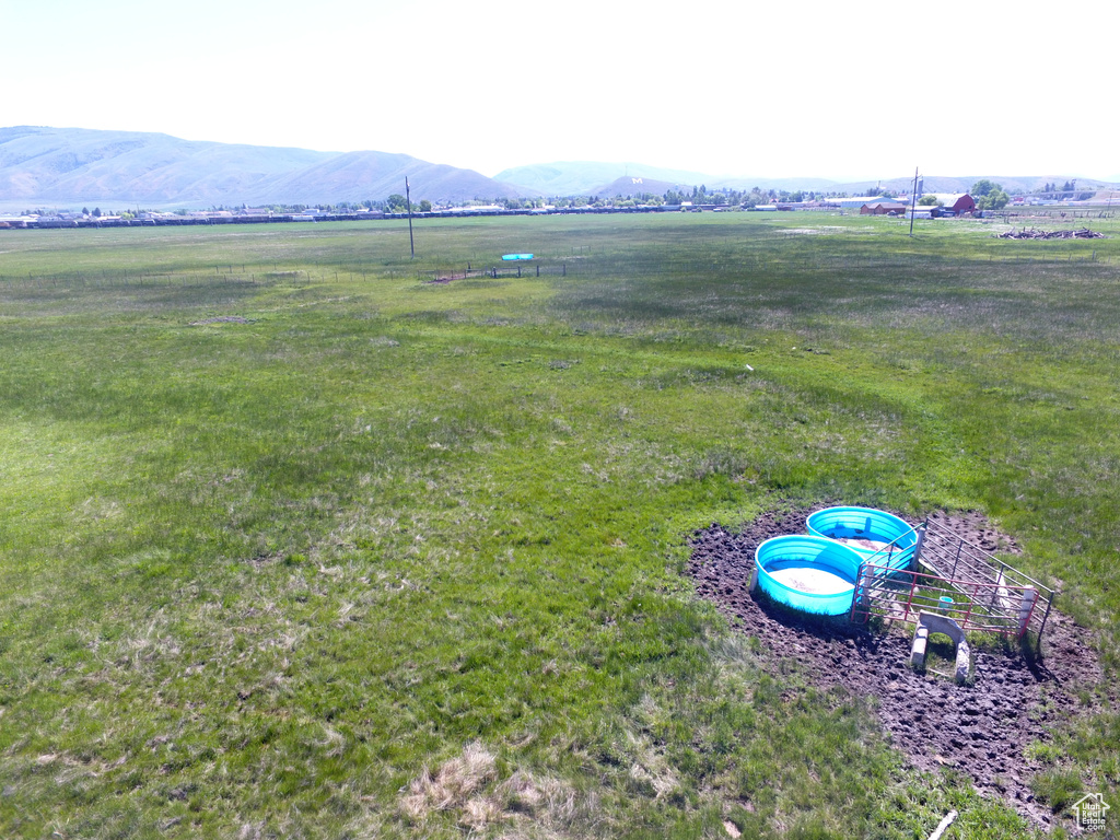 View of mountain feature with a rural view