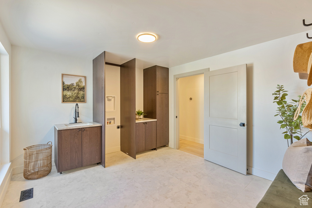 Bedroom with sink