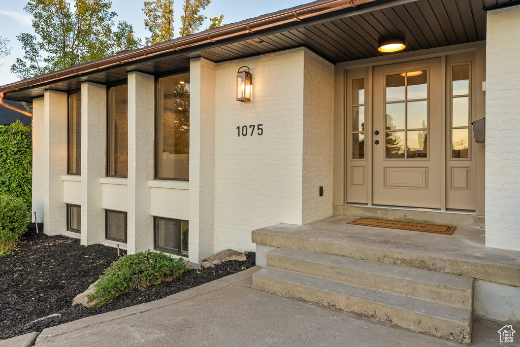 View of entrance to property