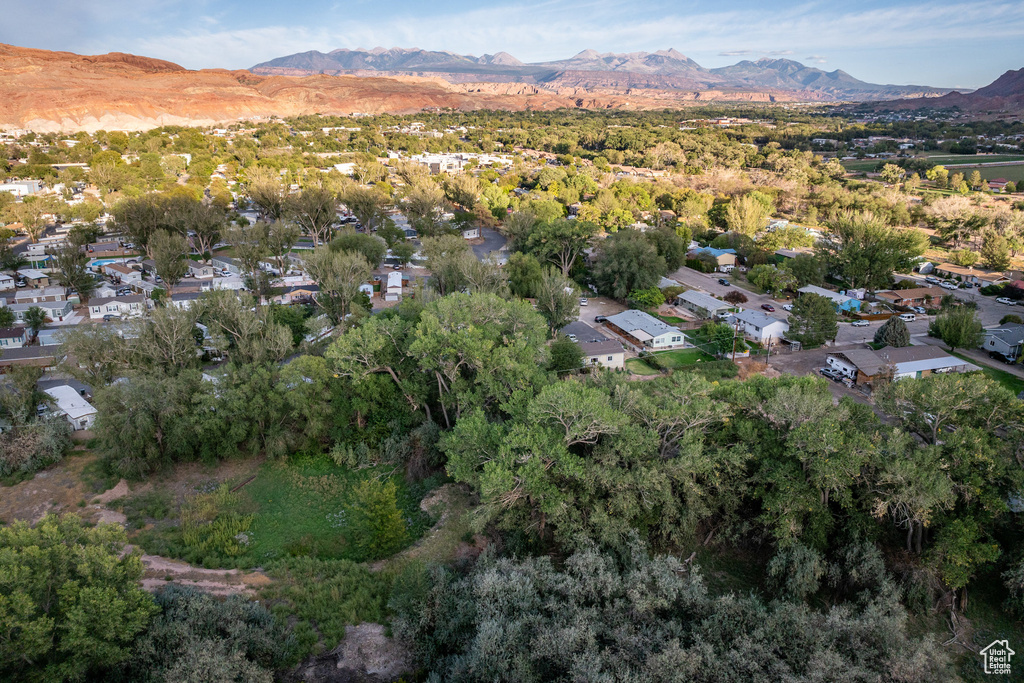 Bird's eye view featuring a mountain view