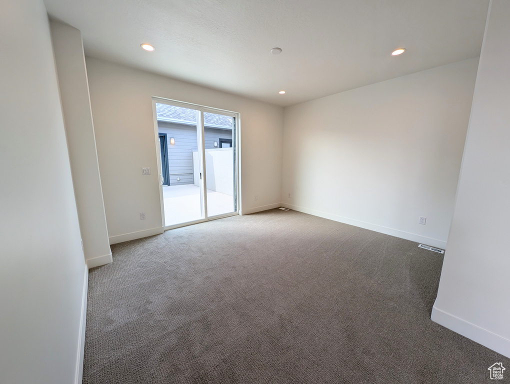 View of carpeted empty room