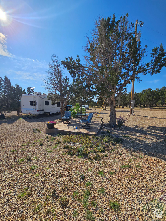 View of yard featuring a patio