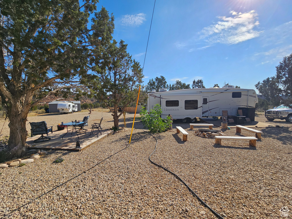 Back of property with a patio area