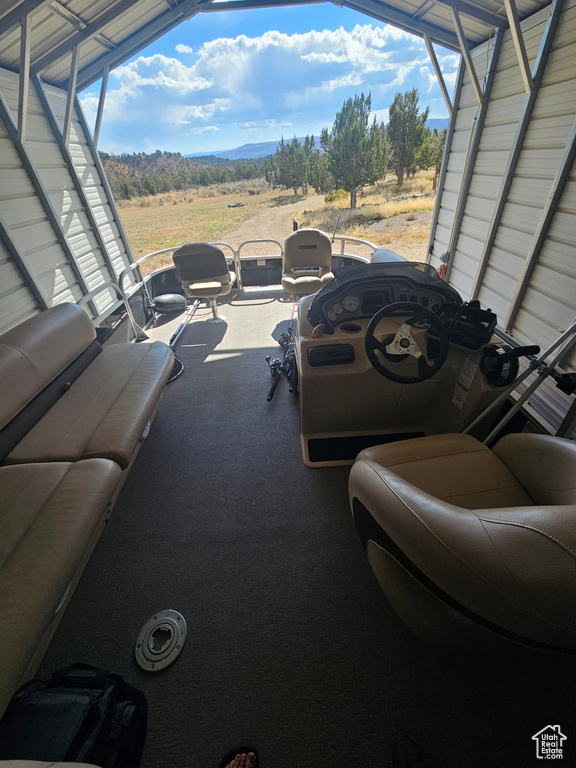 View of patio / terrace featuring a rural view