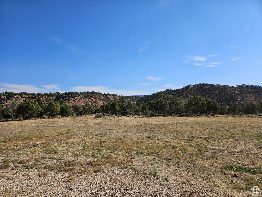 View of mountain feature with a rural view