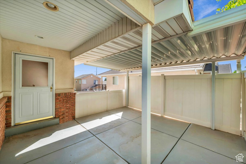 View of patio