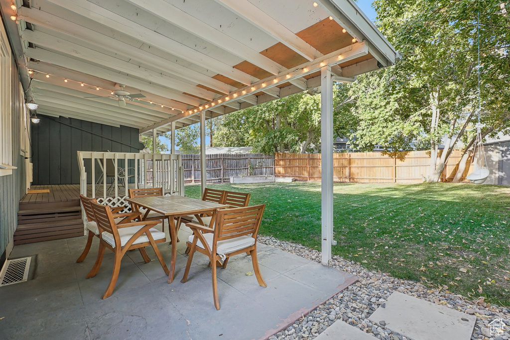 View of patio