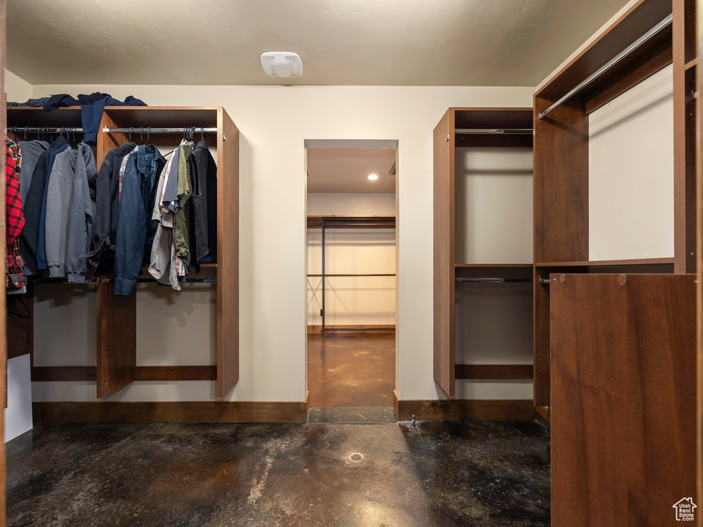 View of spacious closet