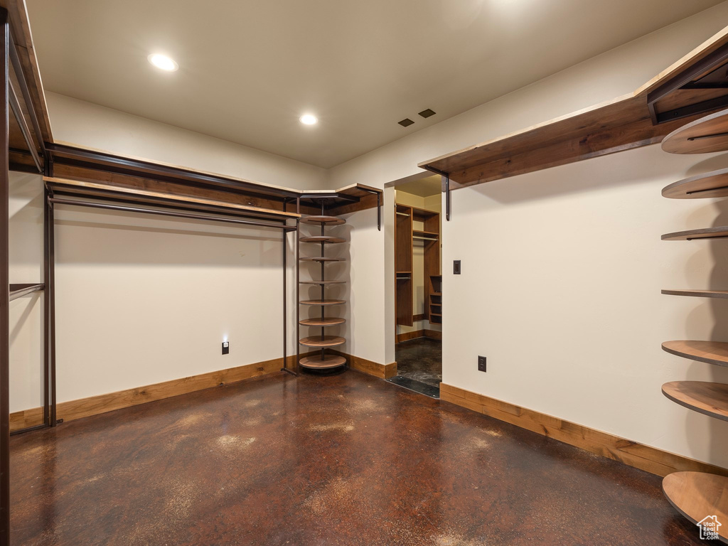 View of spacious closet