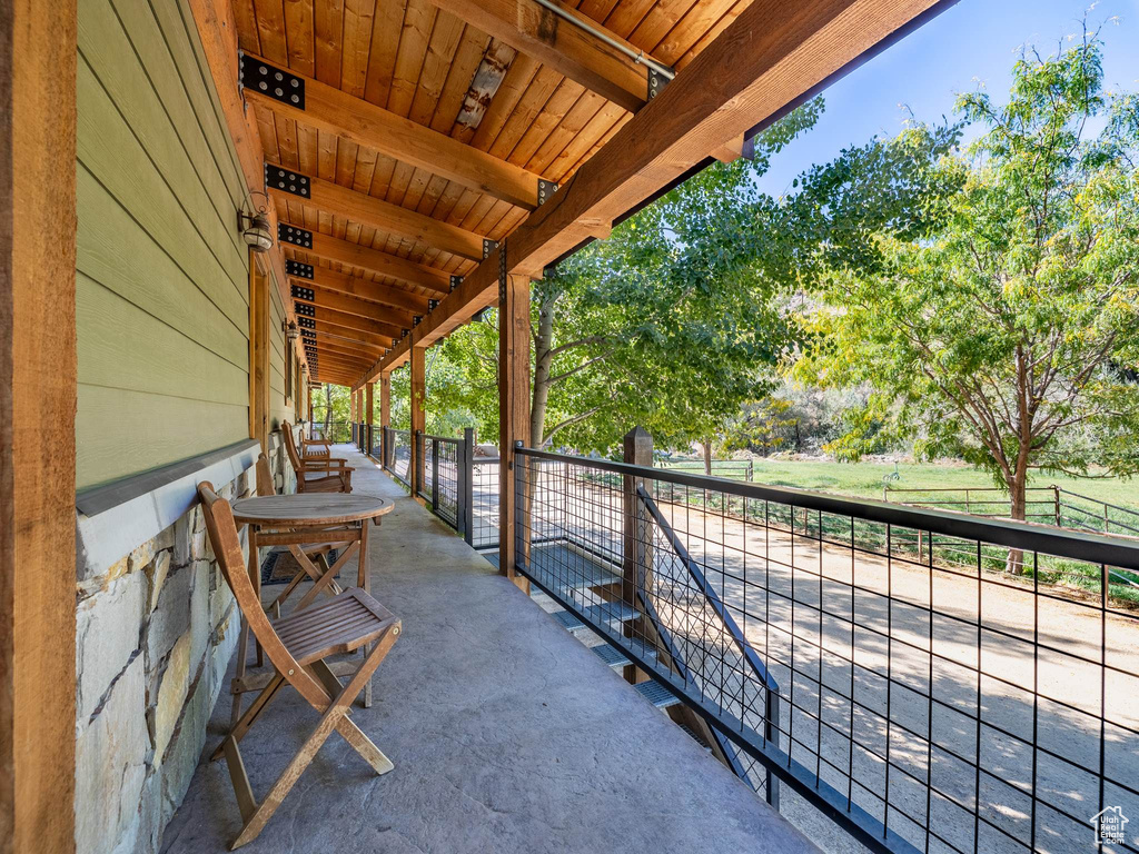 View of patio