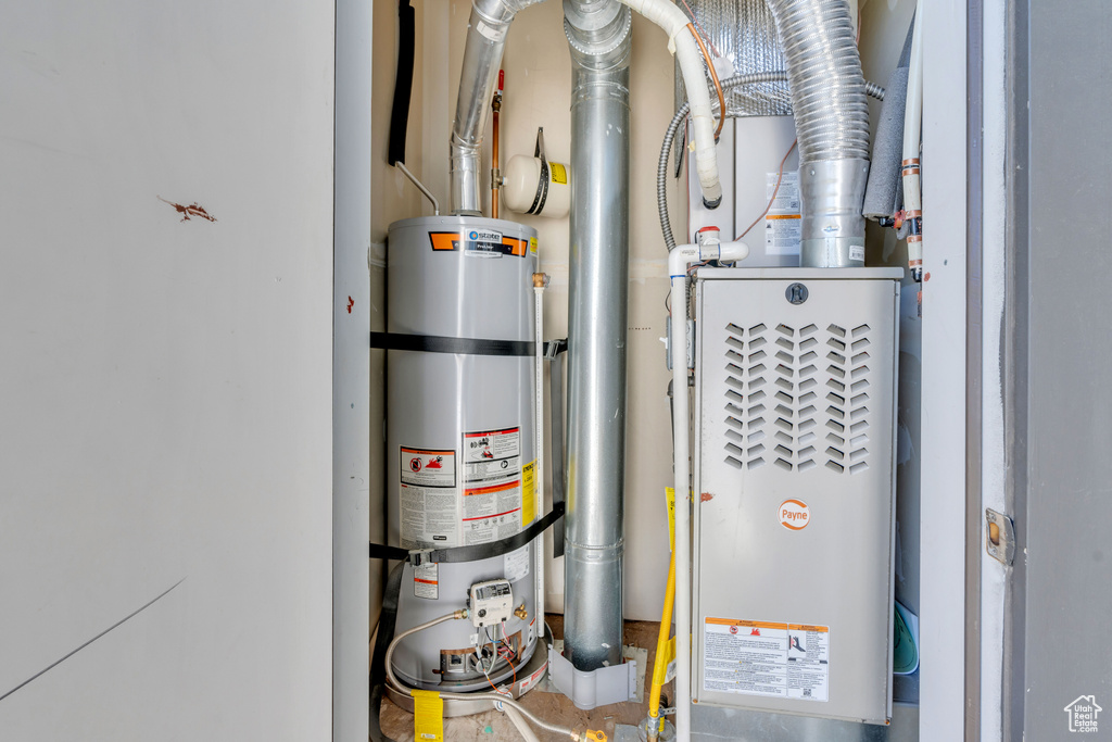 Utilities with secured water heater
