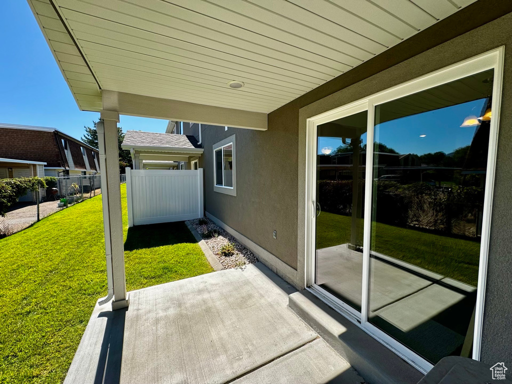 View of patio