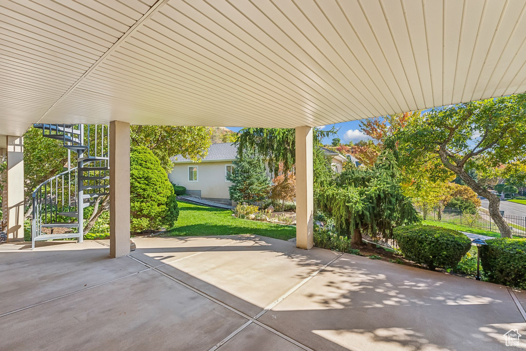 View of patio