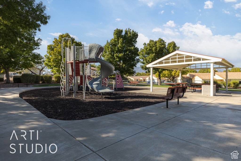 View of jungle gym