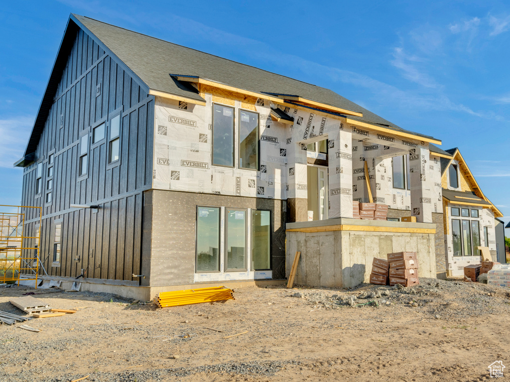 View of rear view of property