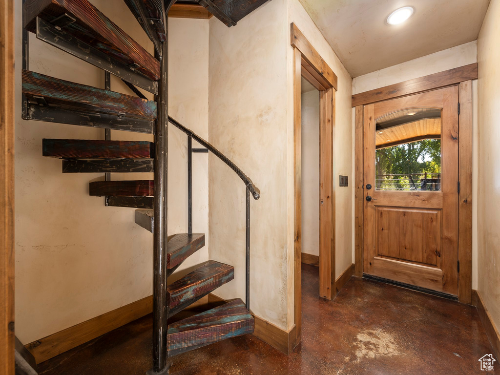 View of entrance foyer