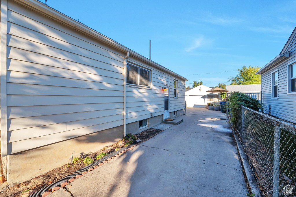 View of side of property