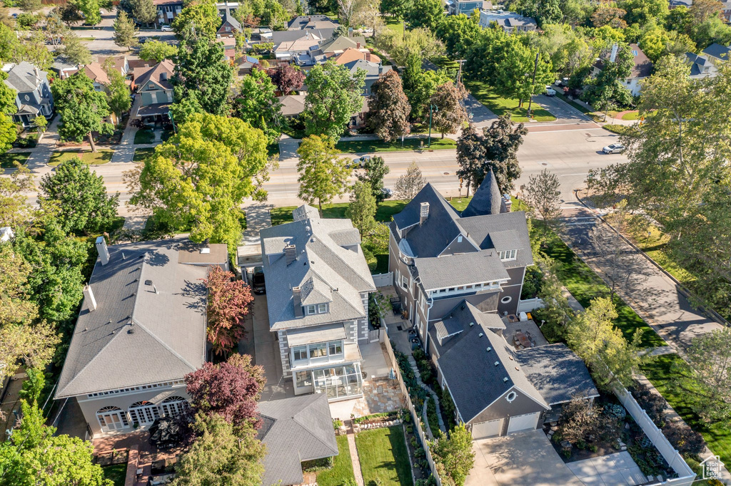 Birds eye view of property