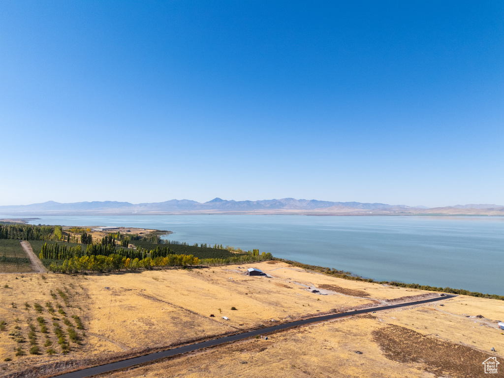 View of water feature featuring a mountain view