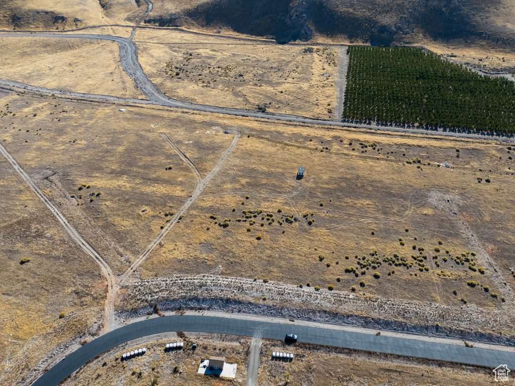 Aerial view with a rural view