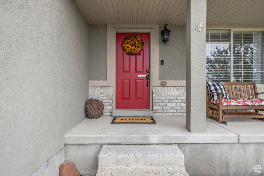 View of entrance to property