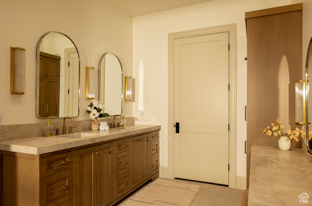 Bathroom featuring vanity