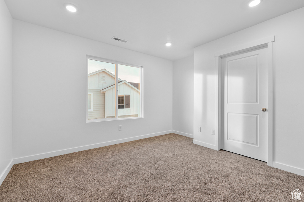 View of carpeted empty room