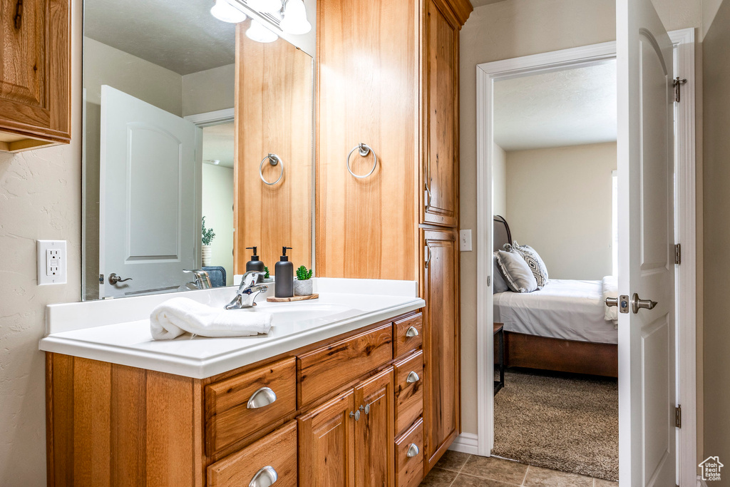 Bathroom featuring vanity