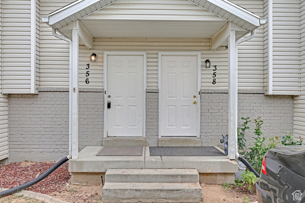 View of entrance to property