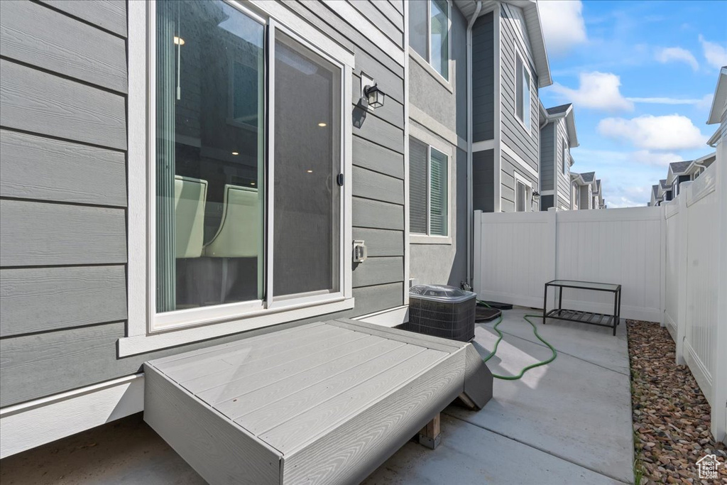 View of patio / terrace with central AC unit