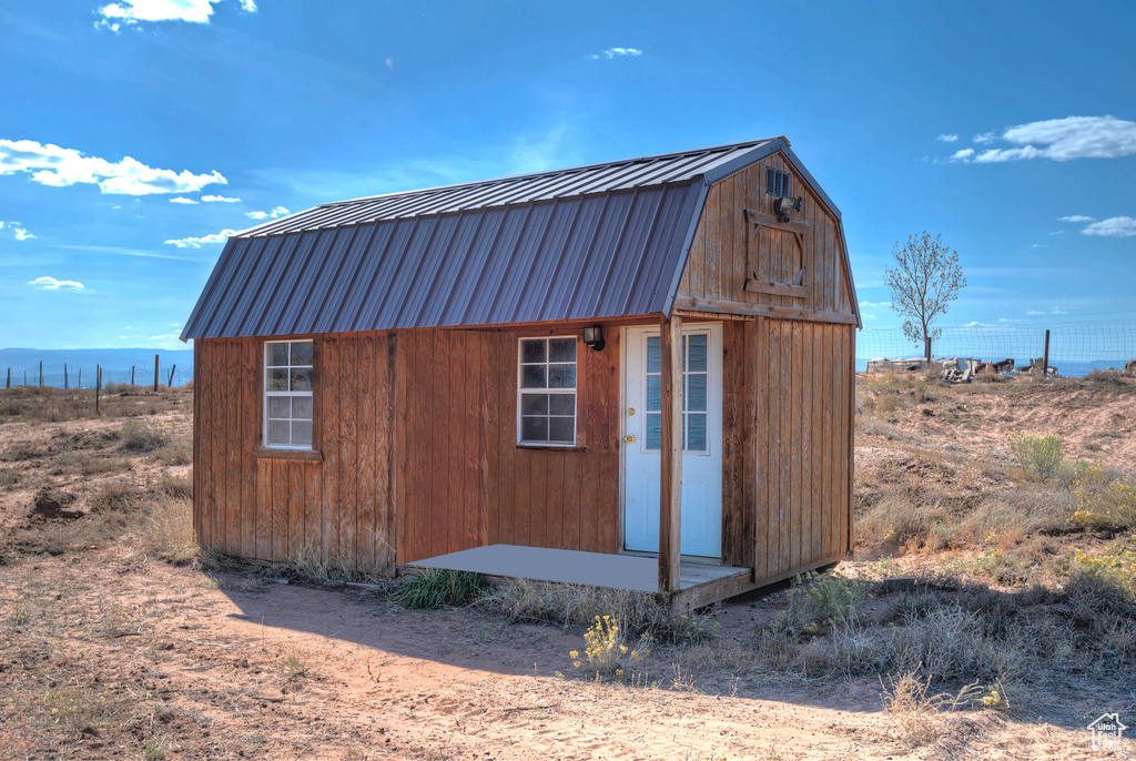 View of outbuilding